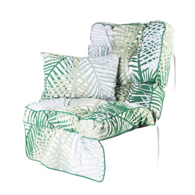 Alfresia Replacement Bamboo Leaf Garden Polyester Swing Seat Cushion - Classic Style - image 1