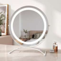 500mm Round Hollywood Mirror With Led Lights Dressing Table Vanity Make Up Mirror - thumbnail 1