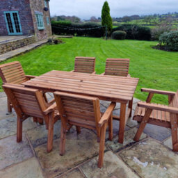 Churnet Valley Garden Furniture Ltd Churnet Valley Garden Furniture Valley 6 Seater Set 6Xc - thumbnail 3