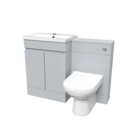 Nes Home Matte Grey Freestanding 600mm Vanity Unit, Wc Unit & Btw Toilet - thumbnail 5