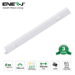 Ener-J Ener - J T5 Led Linear Batten Light 120Cm Pack Of 2 Cct Switchable 20W - thumbnail 2
