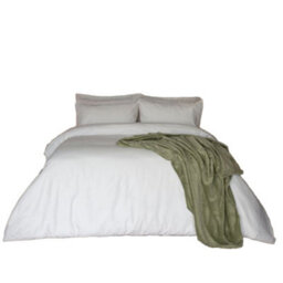 Belledorm Egyptian Cotton Plain Duvet Cover White (Superking) - thumbnail 1