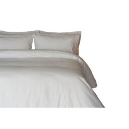 Belledorm Egyptian Cotton Plain Duvet Cover White (Superking) - thumbnail 2