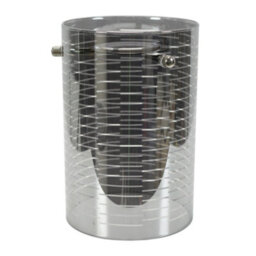 Valuelights Elsie Smoked Glass Patterned Ceiling Small Cylinder Lamp Shade (D)10Cm - thumbnail 5