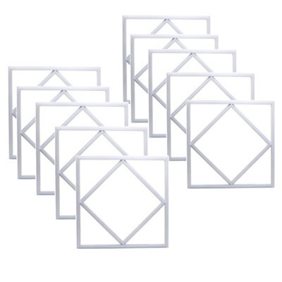 Brightex LED Brightex, Pack Of 10 Led Panel Light Diamond 600X600mm 72W 7200Lm Recessed Suspended Ceiling Tile Cool White Office Light - image 1