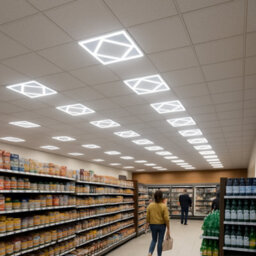 Brightex LED Brightex, Pack Of 10 Led Panel Light Diamond 600X600mm 72W 7200Lm Recessed Suspended Ceiling Tile Cool White Office Light - thumbnail 9