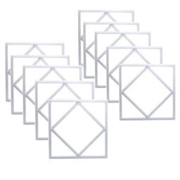 Brightex LED Brightex, Pack Of 10 Led Panel Light Diamond 600X600mm 72W 7200Lm Recessed Suspended Ceiling Tile Cool White Office Light - thumbnail 1