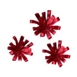 Melody Maison Set Of 3 Large Red Velvet Parcel Bow Christmas Pick Decorations - thumbnail 6