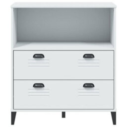Berkfield Industrial Bookcase Viken White 80X40X90 Cm Engineered Wood - thumbnail 6