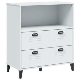 Berkfield Industrial Bookcase Viken White 80X40X90 Cm Engineered Wood - thumbnail 1