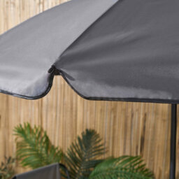 Ohs 6 Piece Patio Set Outdoor Table Chairs Parasol Garden Furniture - thumbnail 4