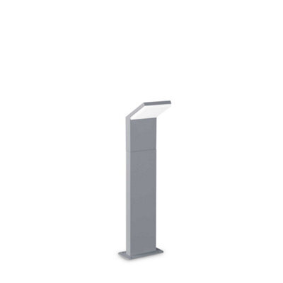 Ideal Lux Style Integrated Led 50Cm Outdoor Bollard Grey 1050Lm 3000K Ip54