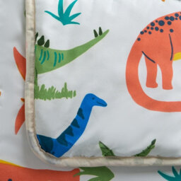 OHS Dino Coverless Duvet Pillowcase 10.5 Tog Kids Single Quilt Camping Bedding Set - thumbnail 4