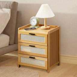 Type A 3 Drawer Bedside Table Drawer Cabinet End Side Table - thumbnail 4