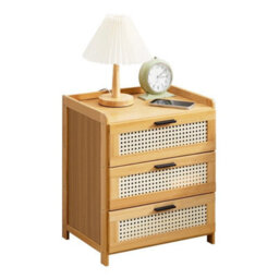 Type A 3 Drawer Bedside Table Drawer Cabinet End Side Table - thumbnail 1