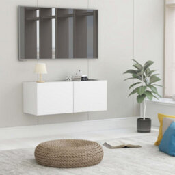 Berkfield Tv Cabinet White 80X30X30 Cm Engineered Wood - thumbnail 1