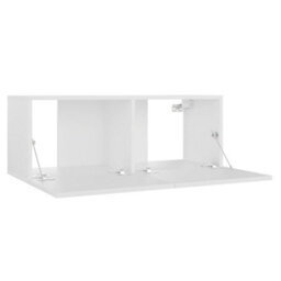 Berkfield Tv Cabinet White 80X30X30 Cm Engineered Wood - thumbnail 5