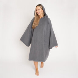 OHS Adult Poncho Oversized Hooded Towel Bath Robe - thumbnail 5