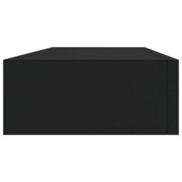 Berkfield Wall-Mounted Drawer Shelves 2 Pcs Black 60X23.5X10Cm Mdf - thumbnail 6