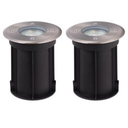 First Choice Lighting Set Of 2 Lipa - Outdoor Recessed Ground Lights - thumbnail 1