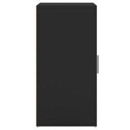 Berkfield Shoe Cabinet Black 32X35X70 Cm Engineered Wood - thumbnail 8