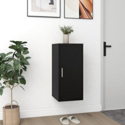 Berkfield Shoe Cabinet Black 32X35X70 Cm Engineered Wood - thumbnail 3