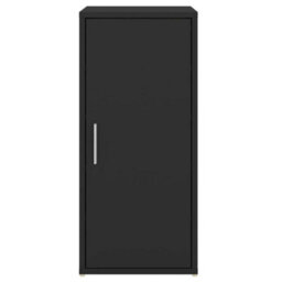 Berkfield Shoe Cabinet Black 32X35X70 Cm Engineered Wood - thumbnail 7