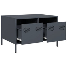 Berkfield Tv Cabinet Anthracite 68X50X43.5 Cm Cold-Rolled Steel - thumbnail 5