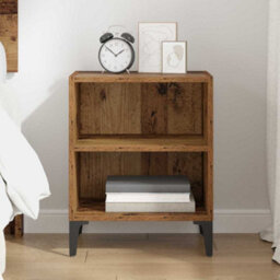 Berkfield Bedside Cabinet Old Wood 40X30X50 Cm Engineered Wood - thumbnail 4