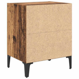 Berkfield Bedside Cabinet Old Wood 40X30X50 Cm Engineered Wood - thumbnail 7
