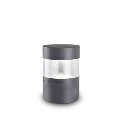 Luminosa Lighting Luminosa Newton Led Outdoor Pedestal Light Urban Grey Ip65 - image 1