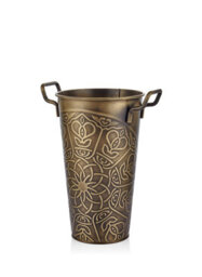 Rozi Gold Vase - 40 Cm (H) X 29 Cm (W) X 22 Cm (D)