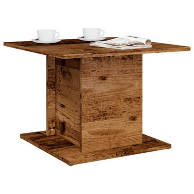 Berkfield Coffee Table Old Wood 55.5X55.5X40 Cm Engineered Wood - image 1