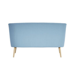 Wyld Haus Hettie Cornflower Blue 2-Seater Sofa With Wooden Legs - thumbnail 5