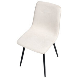 Beliani Set Of 4 Dining Chairs Tuscola Fabric Light Beige - thumbnail 7