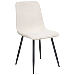 Beliani Set Of 4 Dining Chairs Tuscola Fabric Light Beige - thumbnail 4