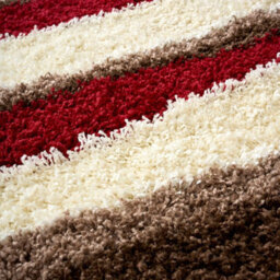 "Bravich Red Wave Geometric Shaggy Rug 200 X 290Cm (6'7"" X 9'6"")" - thumbnail 4