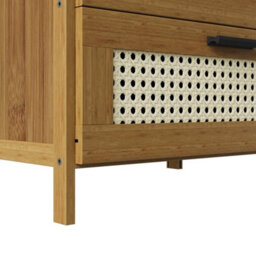 Wooden Bedside Table 3 Drawers Nightstand Storage Side Cabinet Bedroom Organizer - thumbnail 4
