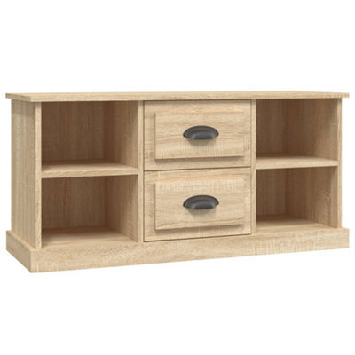 Berkfield Durable Tv Cabinet Sonoma Oak 99.5X35.5X48 Cm Engineered Wood - image 1