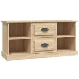 Berkfield Durable Tv Cabinet Sonoma Oak 99.5X35.5X48 Cm Engineered Wood - thumbnail 1