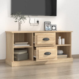 Berkfield Durable Tv Cabinet Sonoma Oak 99.5X35.5X48 Cm Engineered Wood - thumbnail 3