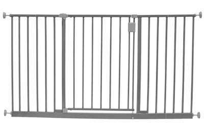 Safetots Extra Wide Hallway Gate, 134Cm - 140Cm, Matt Grey, Pressure Fit Baby Gate For Hallways And Wide Spaces - image 1