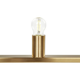 Wyld And Coco Brass 5-Light Rectangular Pendant Lamp In Brushed Iron, W100 X D4 X H127Cm - thumbnail 6