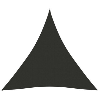 Berkfield Sunshade Sail Oxford Fabric Triangular 3X3X3 M Anthracite - image 1