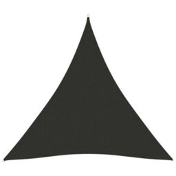 Berkfield Sunshade Sail Oxford Fabric Triangular 3X3X3 M Anthracite - thumbnail 1