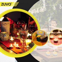 Zuvo Citronella Tealights - Pack Of 25, 4-Hour Burn Scented Candles For Indoor & Outdoor Use, Insect-Repellent Tea Lights - thumbnail 5