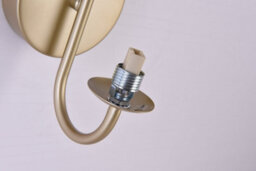 Harper Living 1Xg9 Up Wall Light, Globe Shape Glass Shade, Gold Finish - thumbnail 4
