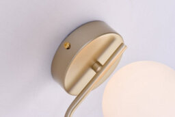 Harper Living 1Xg9 Up Wall Light, Globe Shape Glass Shade, Gold Finish - thumbnail 5
