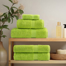 Berkfield 12 Piece Premium Towel Set Solund Green 600 Gsm - thumbnail 3