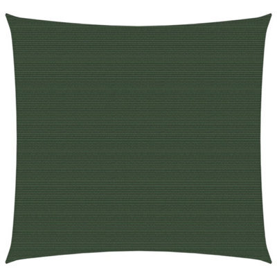 Berkfield Sunshade Sail 160 G/m2 Dark Green 4X4 M Hdpe - image 1
